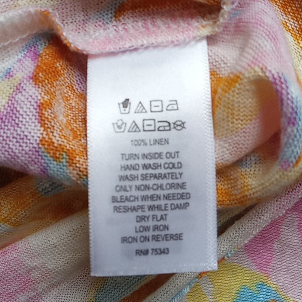 Joie Floral Print Linen Shirt - Picture 5 of 5